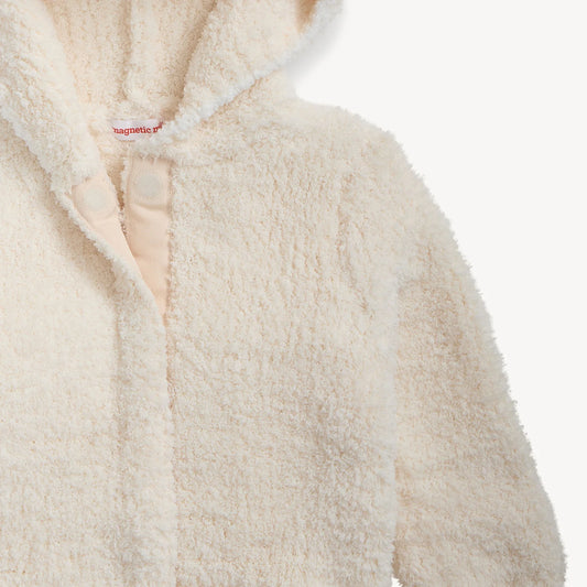 Chenille Cardigan With Hood
