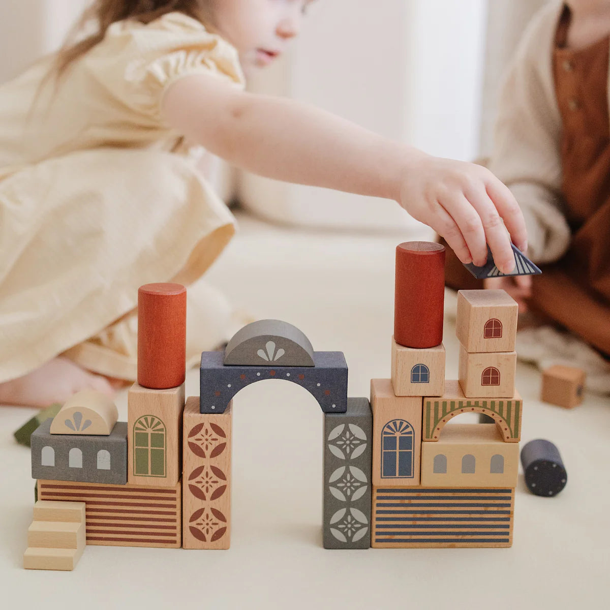 Konges Slojd-Wood Building Blocks- 34 PCS
