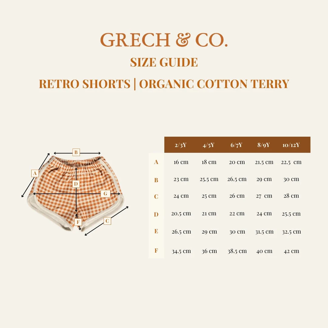 Organic Cotton Terry Retro Shorts
