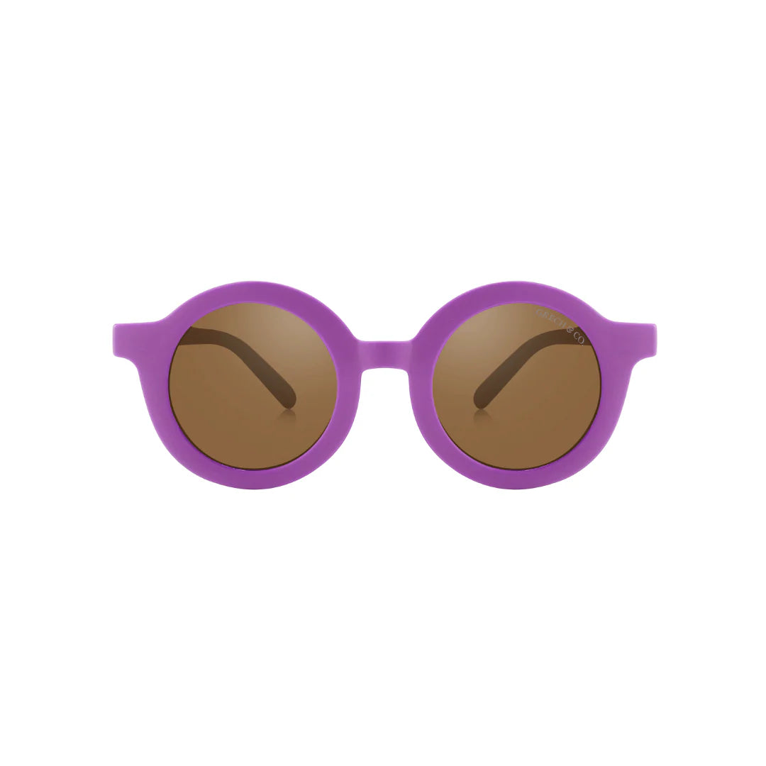 Original Round Sustainable Sunglasses - Bio Based - Bendable - Polarized - Aster (18M-10Y)