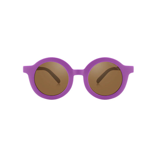 Original Round Sustainable Sunglasses - Bio Based - Bendable - Polarized - Aster (18M-10Y)