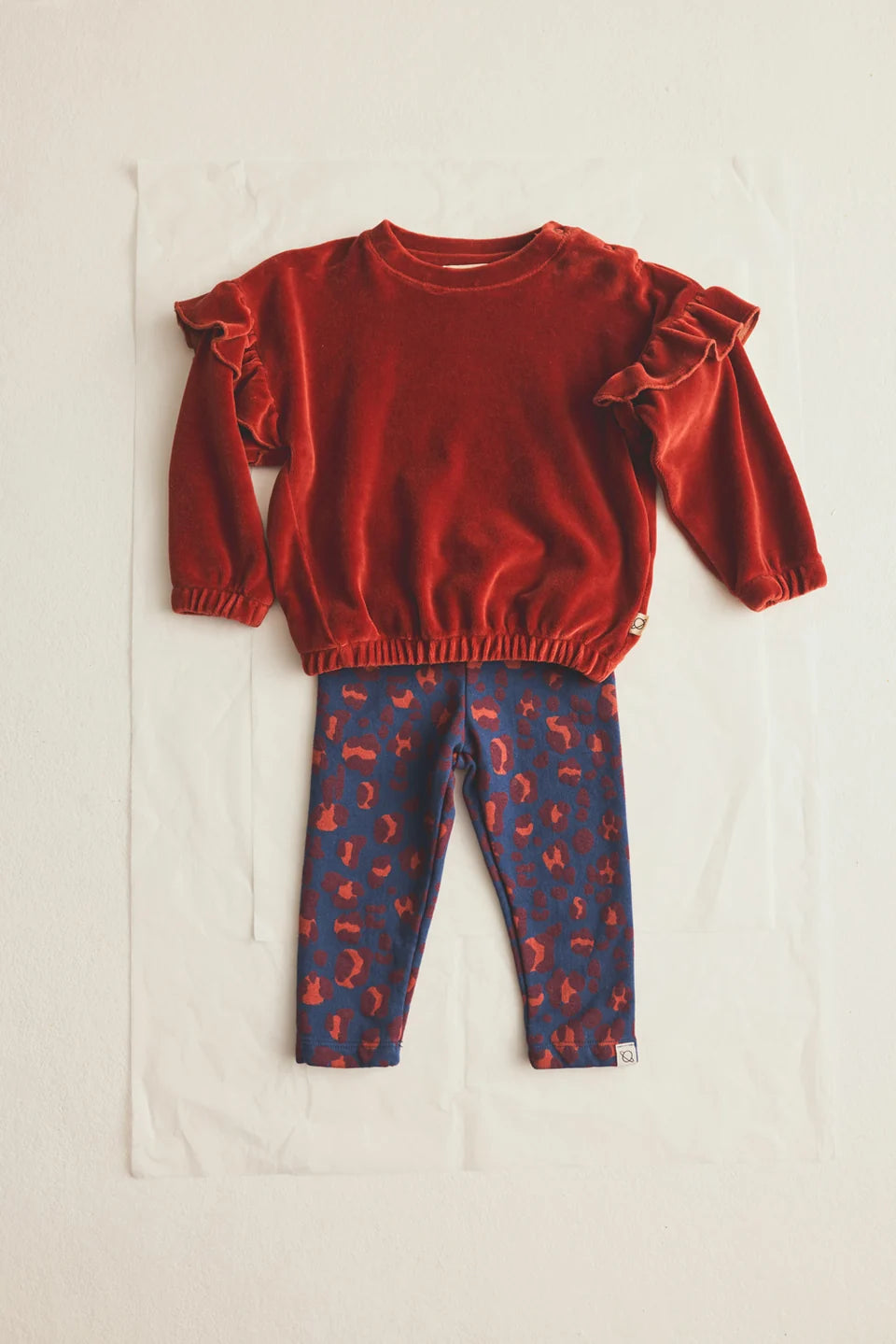 Sweatshirt Heidi - Baby Girl Organic Cotton Velour Sweatshirt