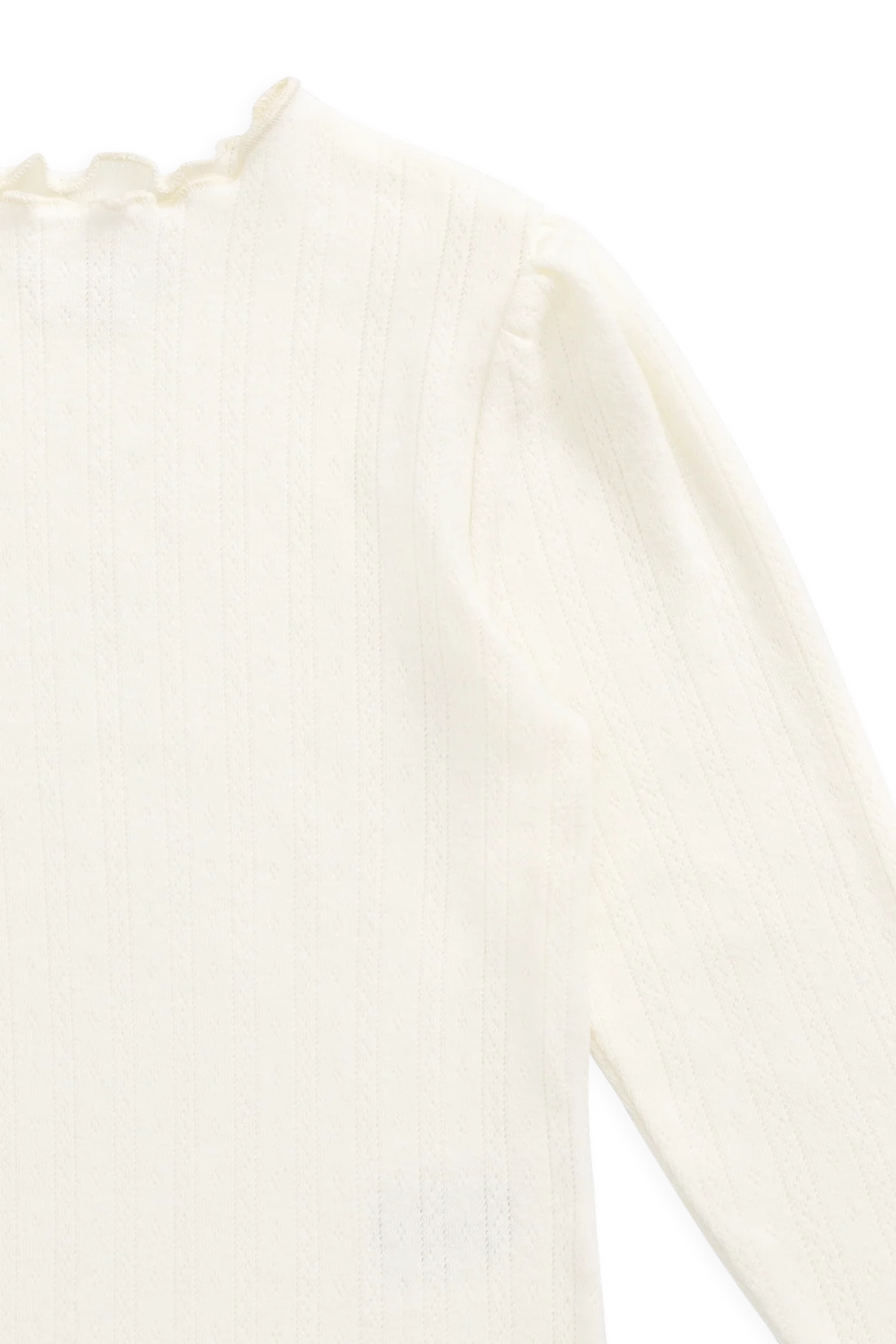 Organic Cotton Pointelle Eliane Top