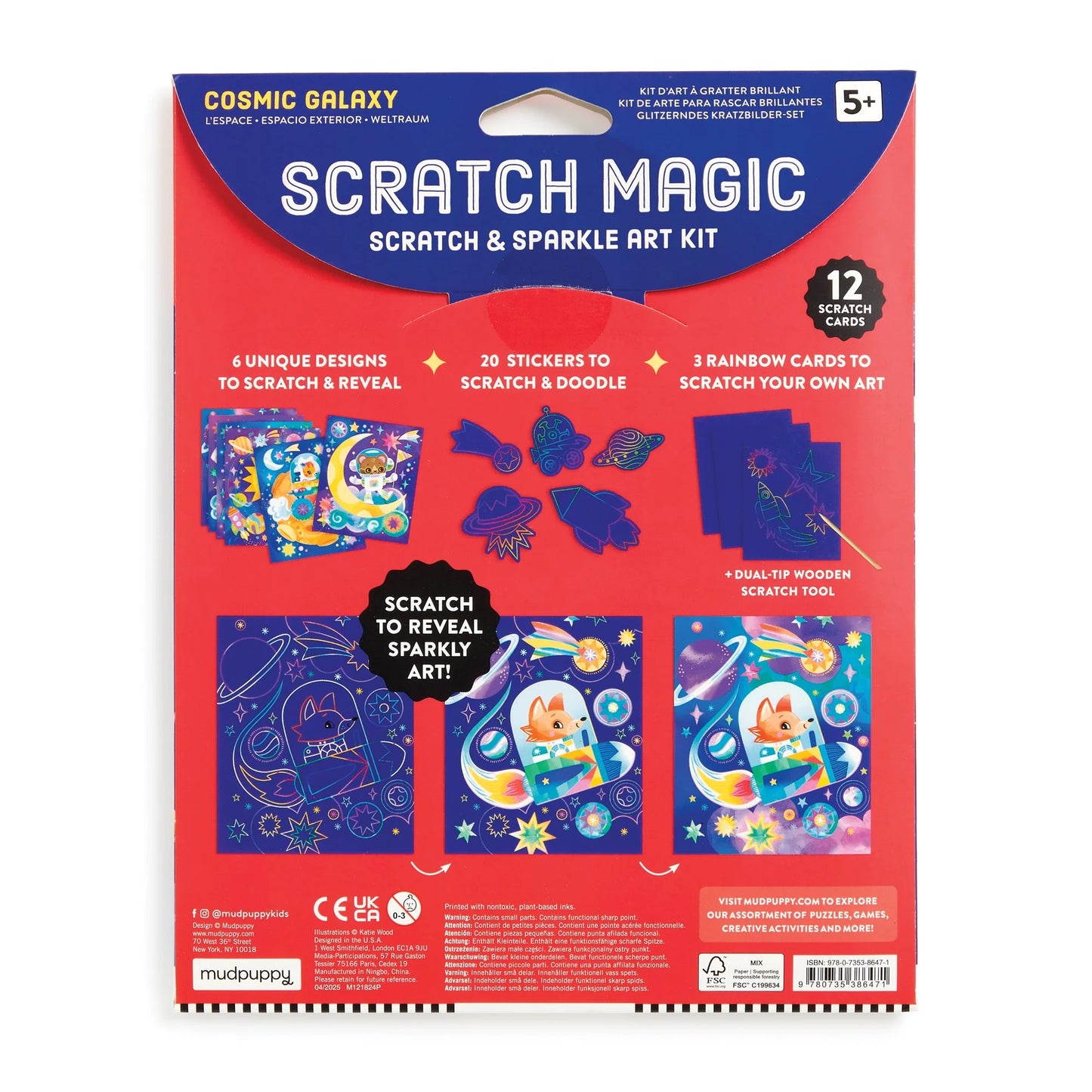 Cosmic Galaxy - Scratch & Sparkle Art Kit