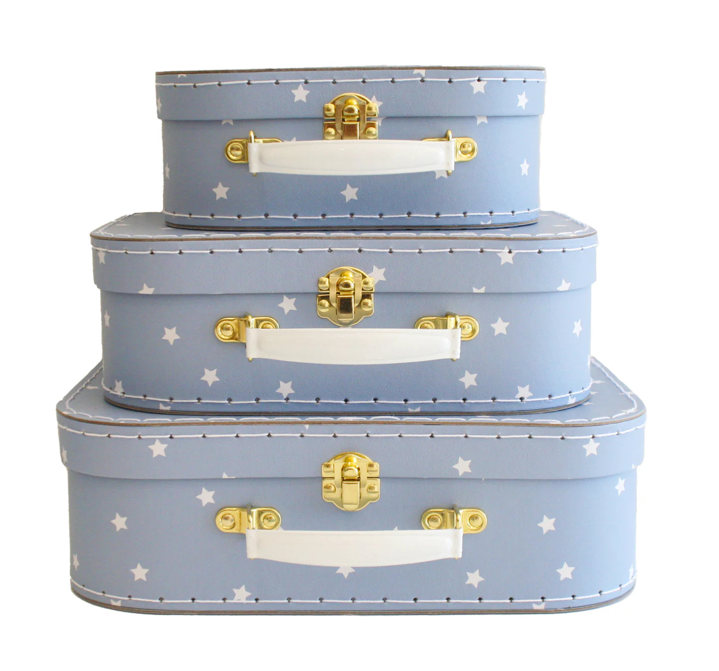 Kids Carry Case 3P Set - Blue Stars