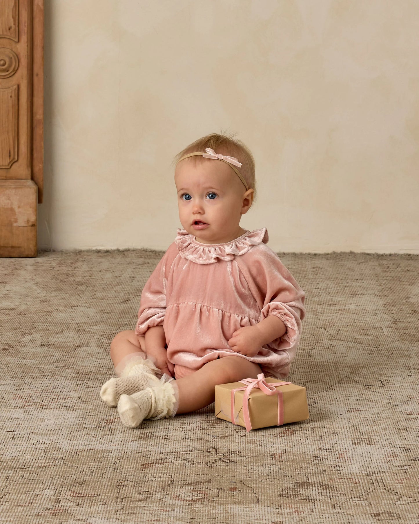 Baby Bow Headbands - Rose, Black