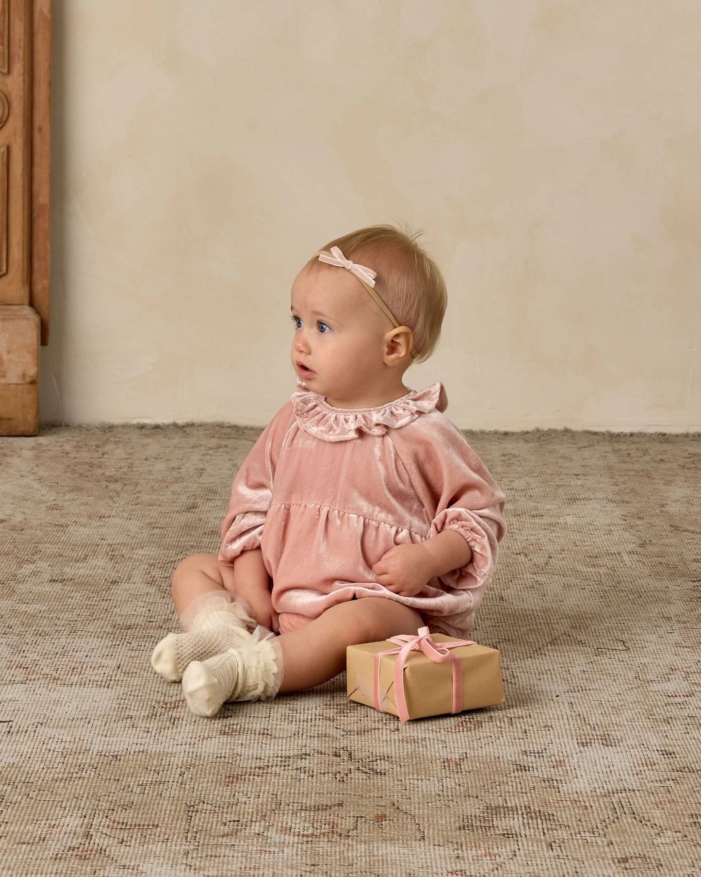Baby Bow Headbands - Rose, Black
