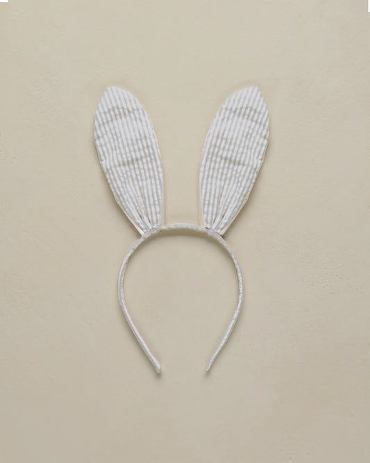 Bunny Headband - Sage Stripe