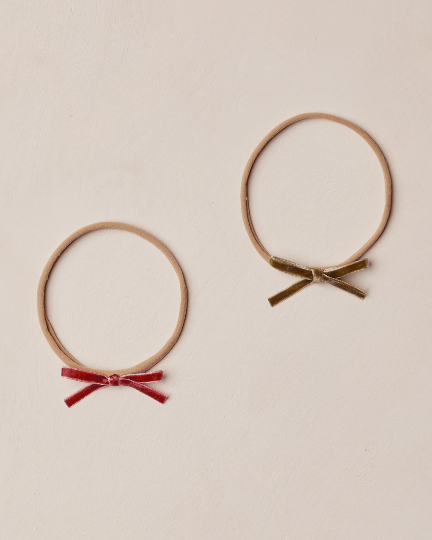 Baby Bow Headbands - Ruby, Pine