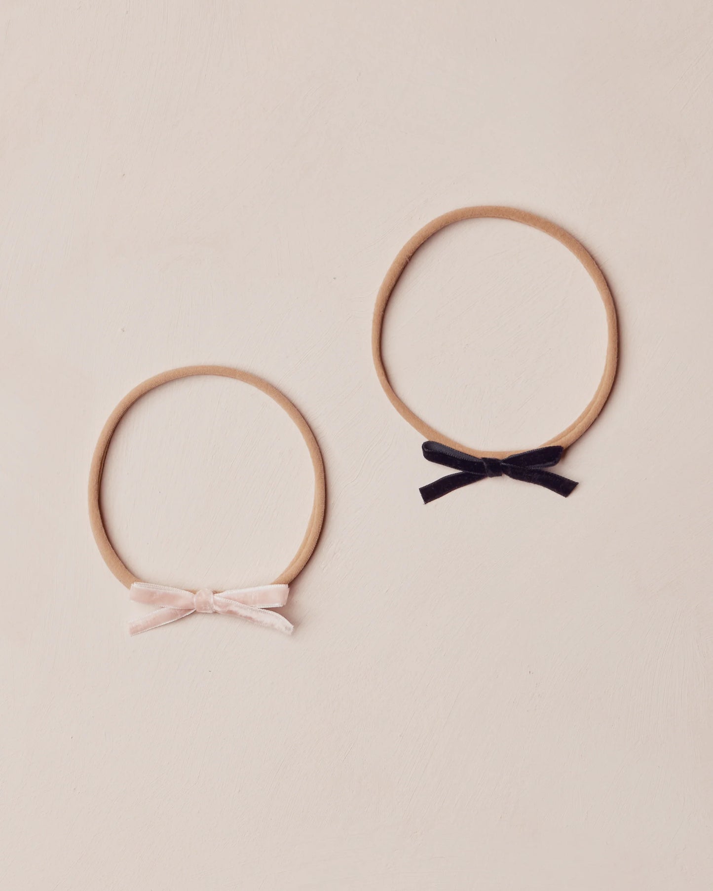 Baby Bow Headbands - Rose, Black