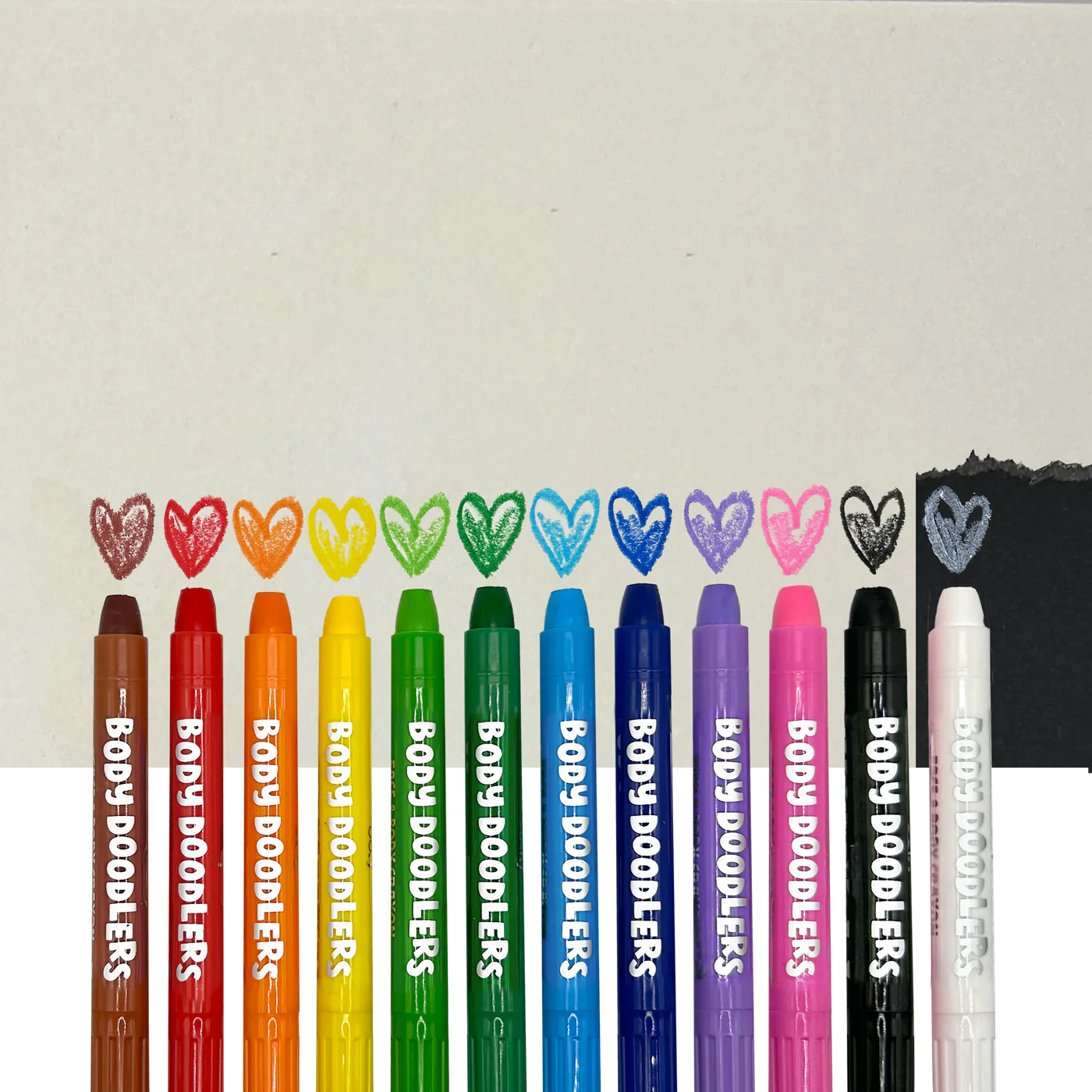Body Doodlers Face & body Crayons - Set of 12 Colors