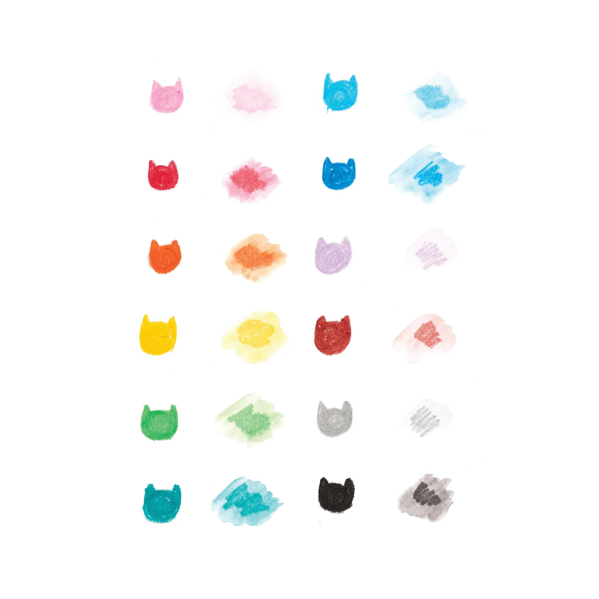 Cat Parade Gel crayons - Set of 12