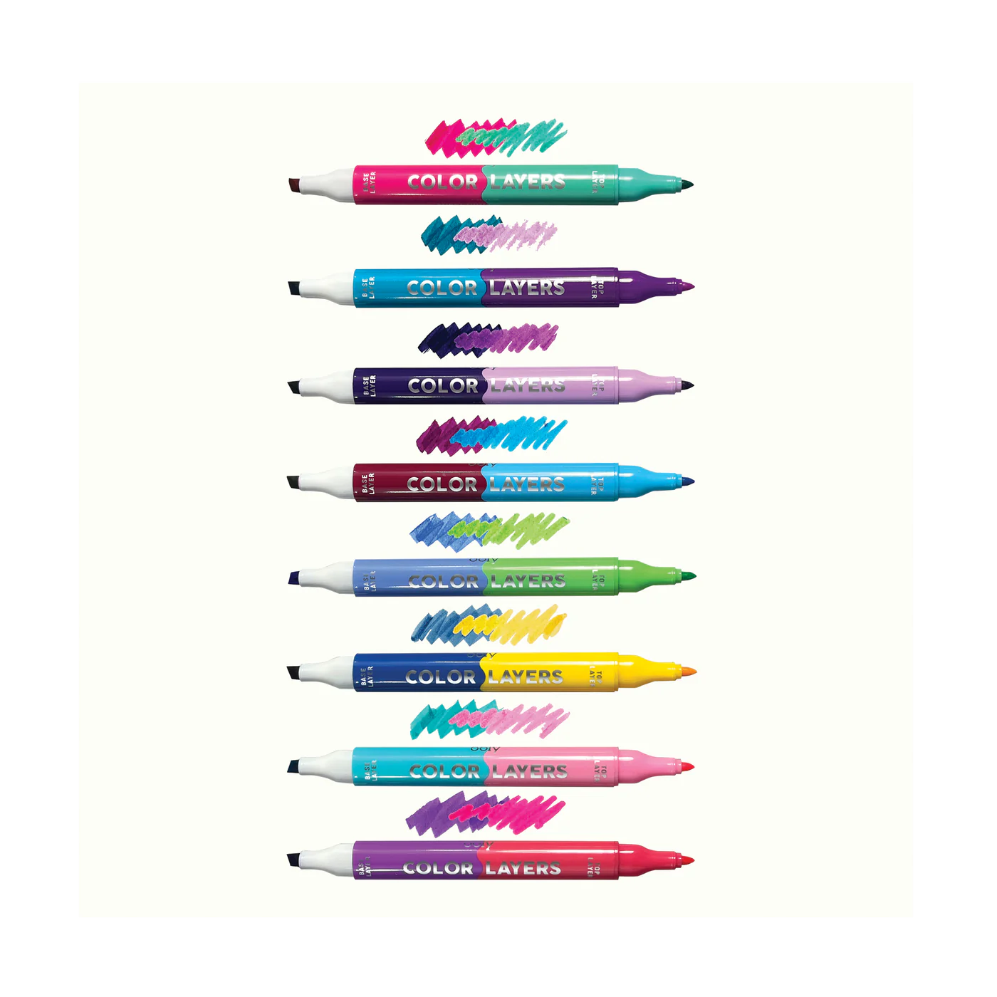 Color Layers: Double-Ended Layering Markers (Set of 8)