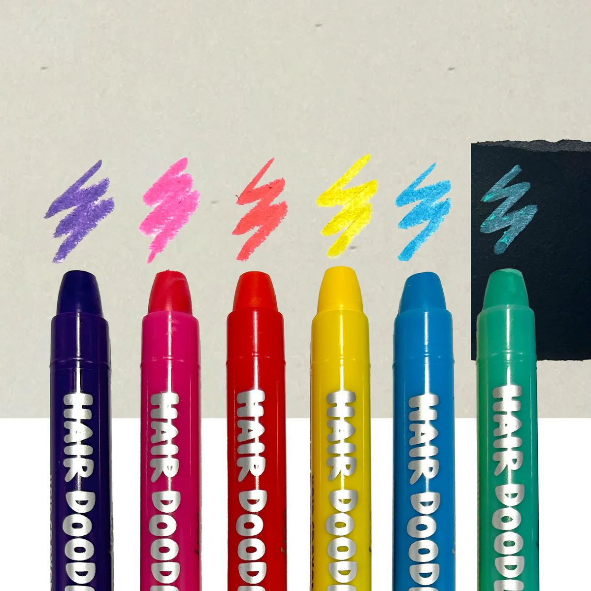 Hair Doodlers Hair Crayons - Set of 6 Colors