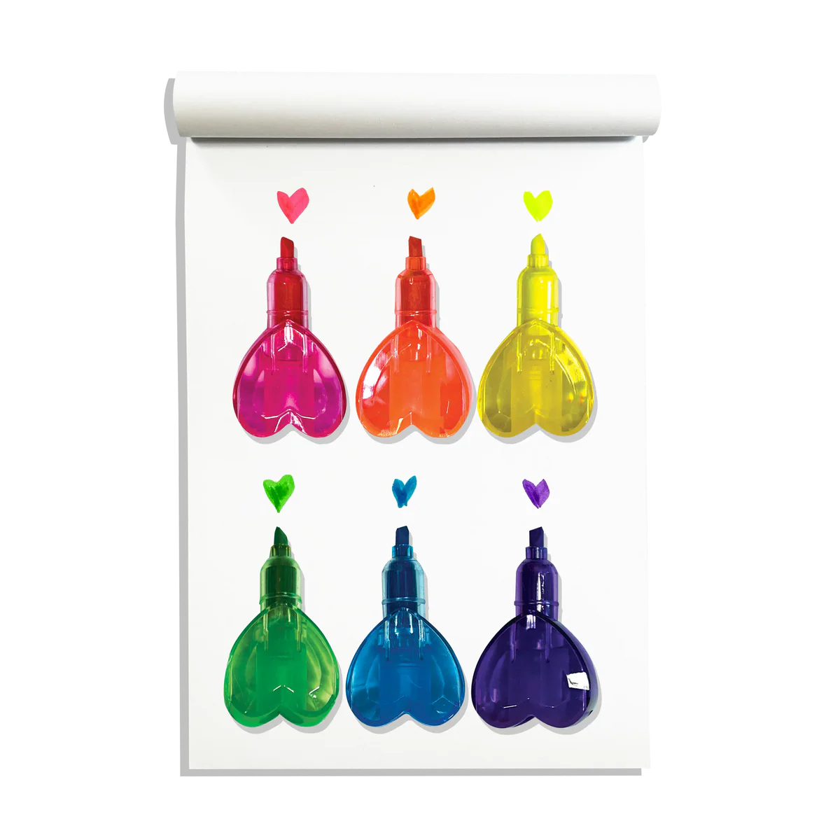Heart Stacks: Stacking Highlighters