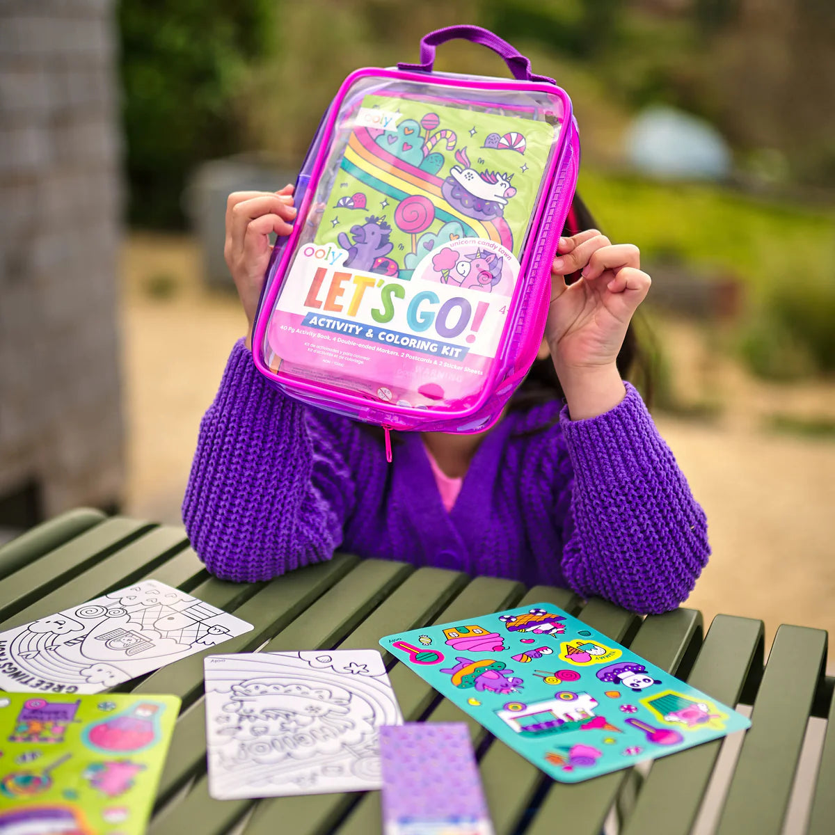 Let's Go!: Activity & Coloring Kit - Unicorn Candy Town
