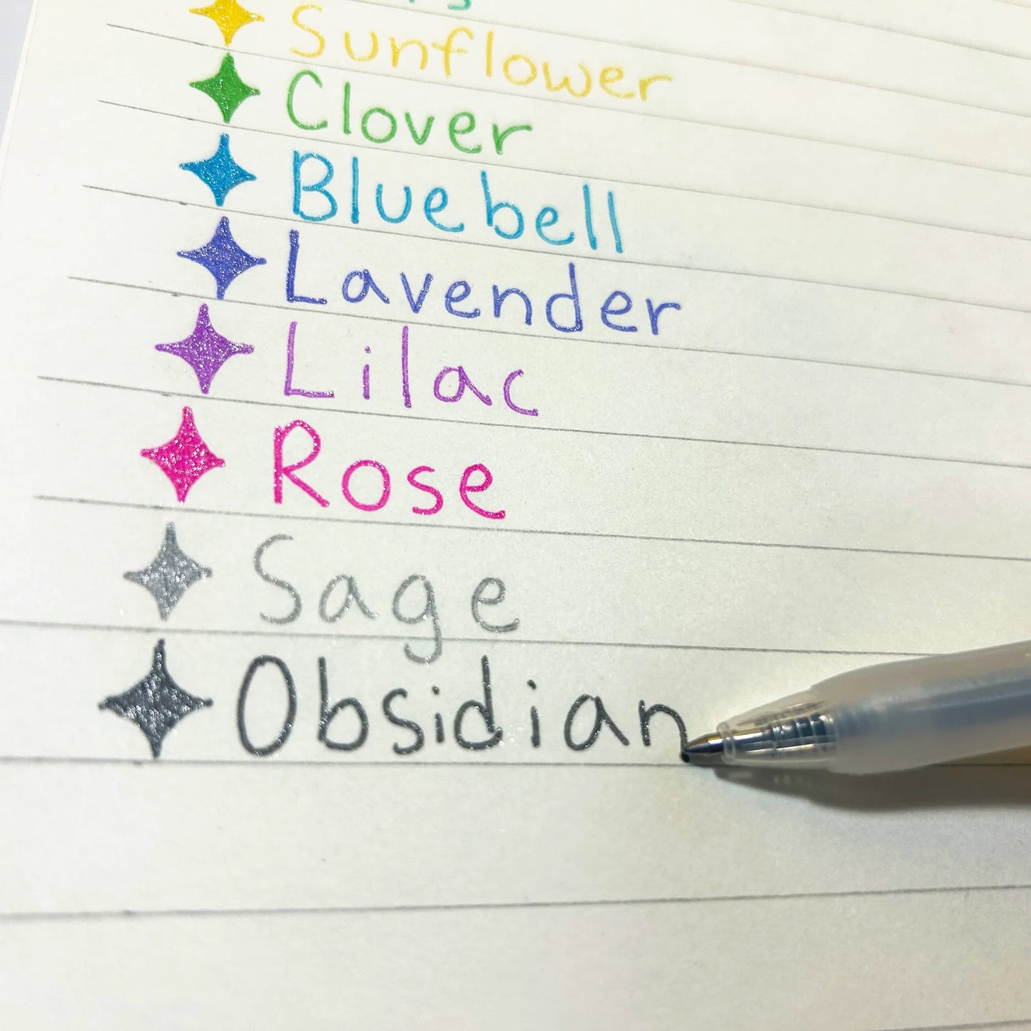 Oh My Glitter!: Retractable Glitter Ink Gel Pens (Set of 12)