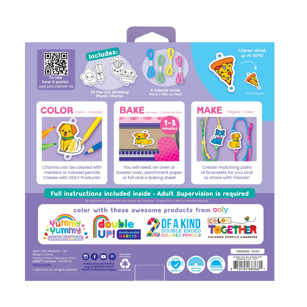 Shrink-Its! DIY Shrink Art Bracelet Kit- Fun B.F.F.