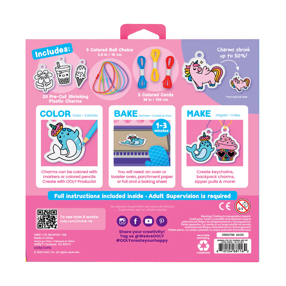 Shrink-It's! D.I.Y. Shrink Art Kit-Cute Crew