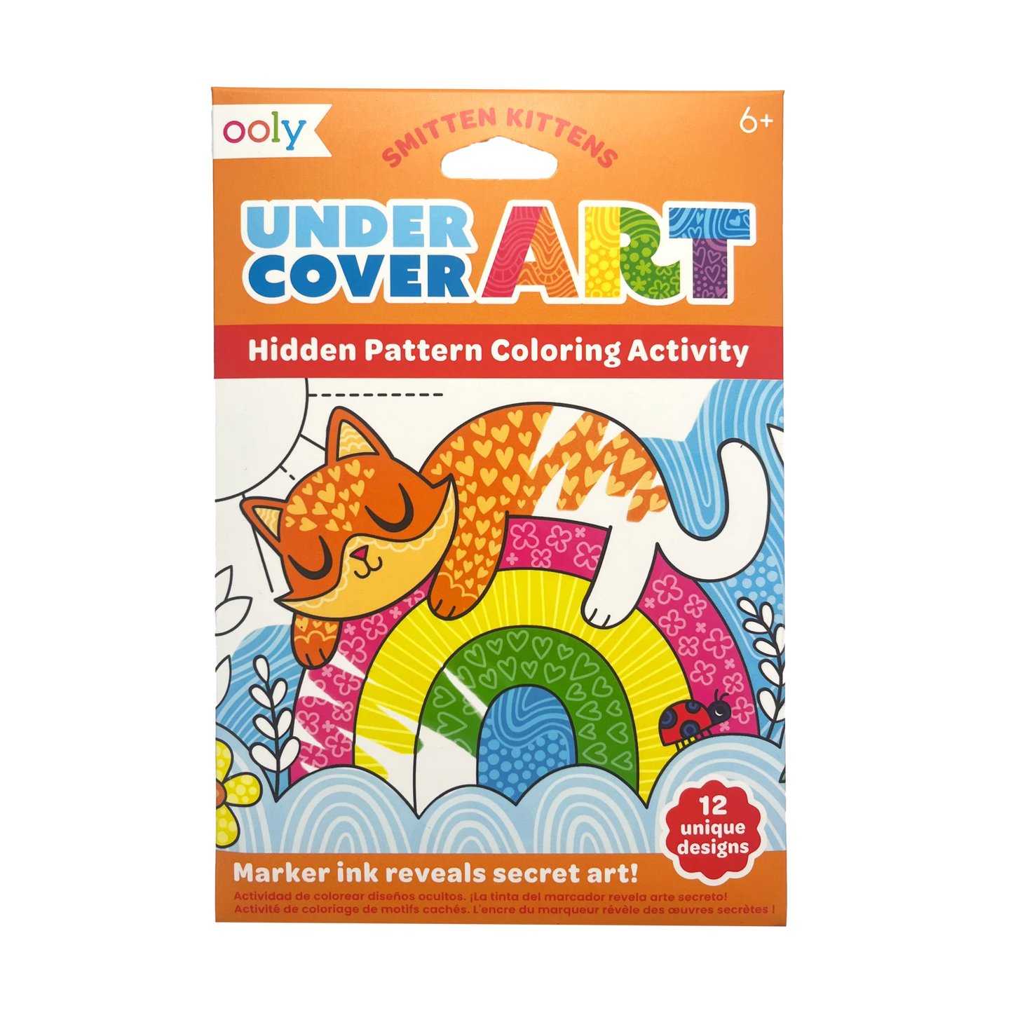 Undercover Art Hidden Patterns Coloring - Smitten Kitten