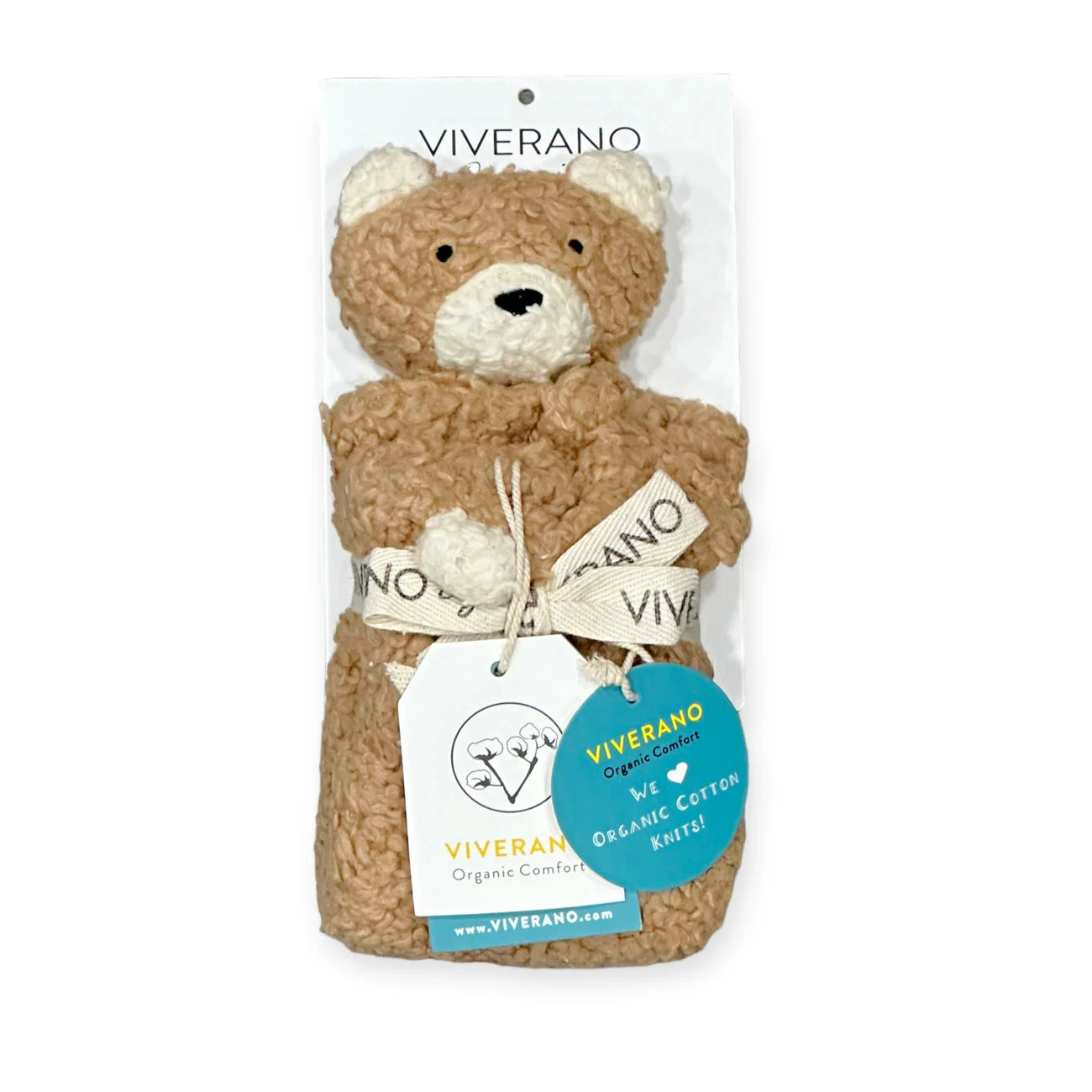 Organic Sherpa Lovey Blanket - Bear