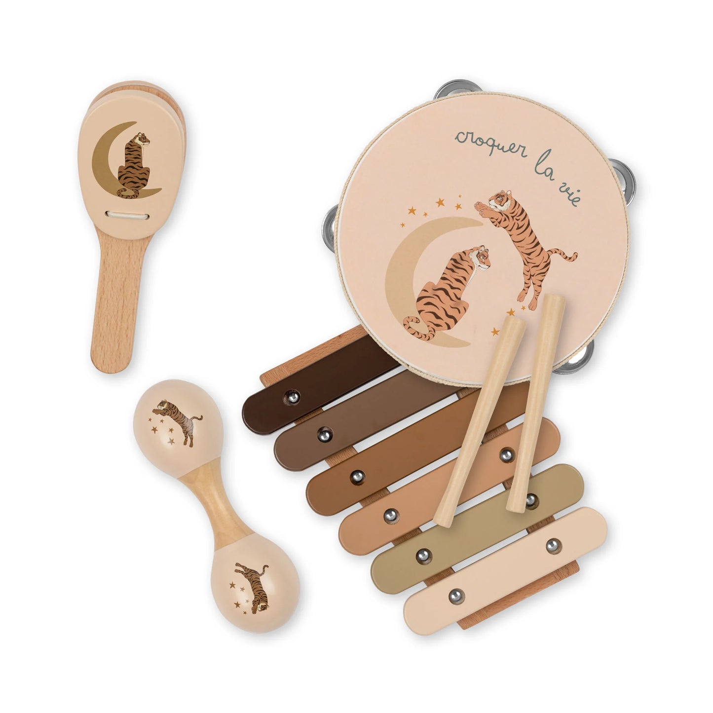 Wooden Music Set Tiger