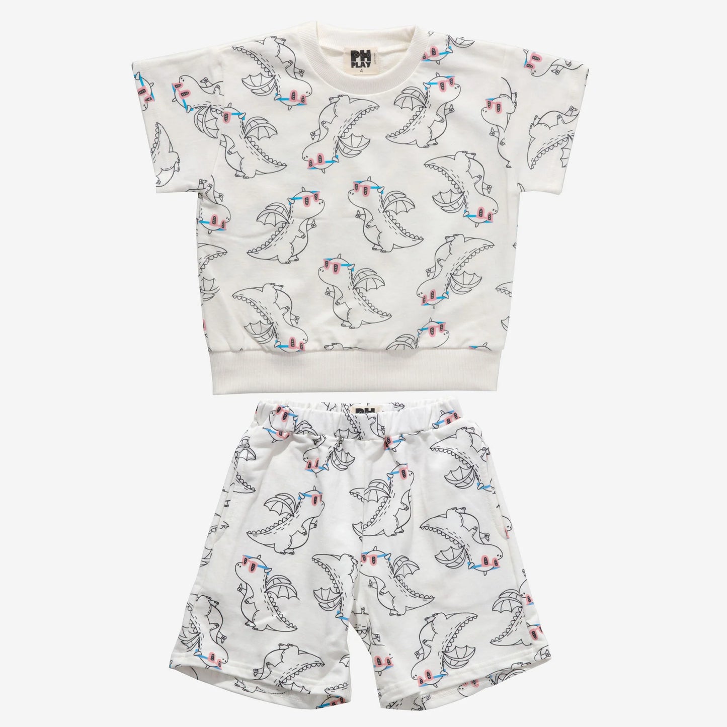 Print Boy Sweatshirt Set
