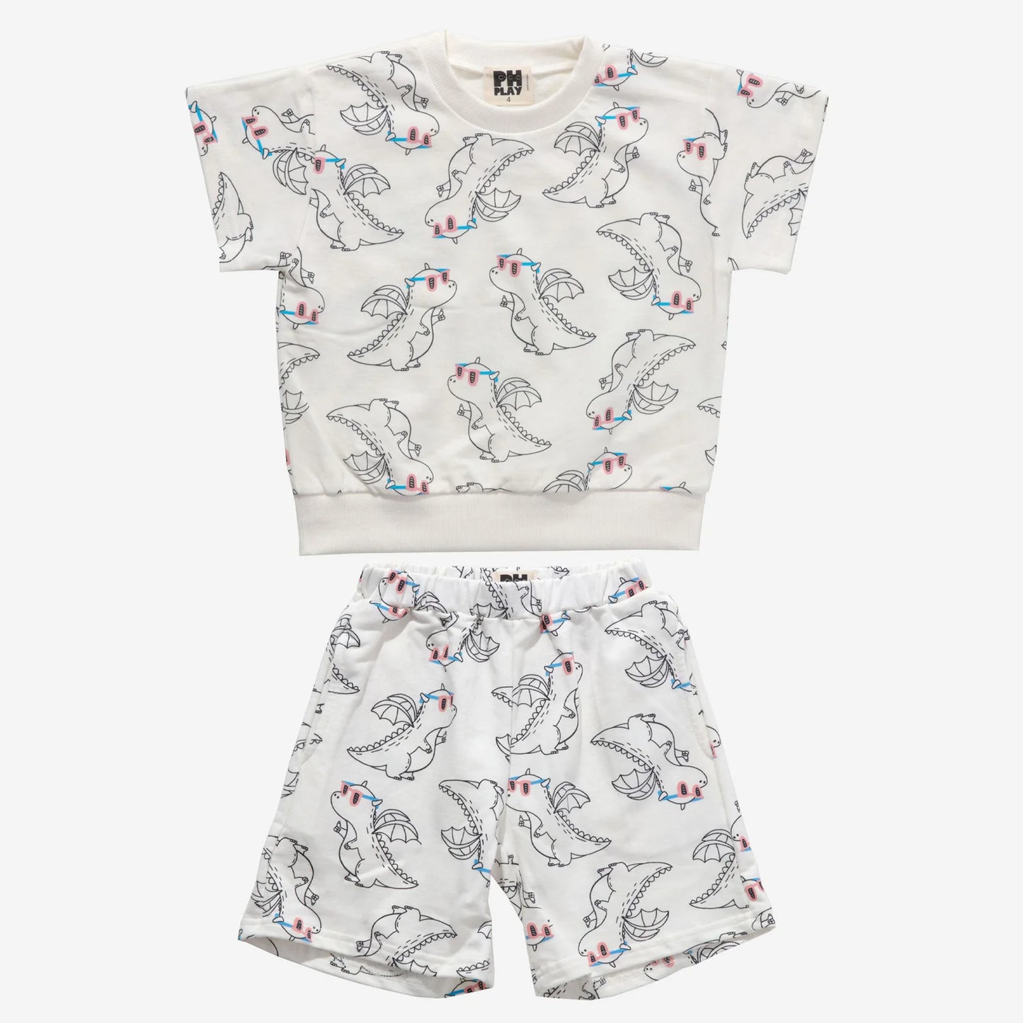 Print Boy Sweatshirt Set