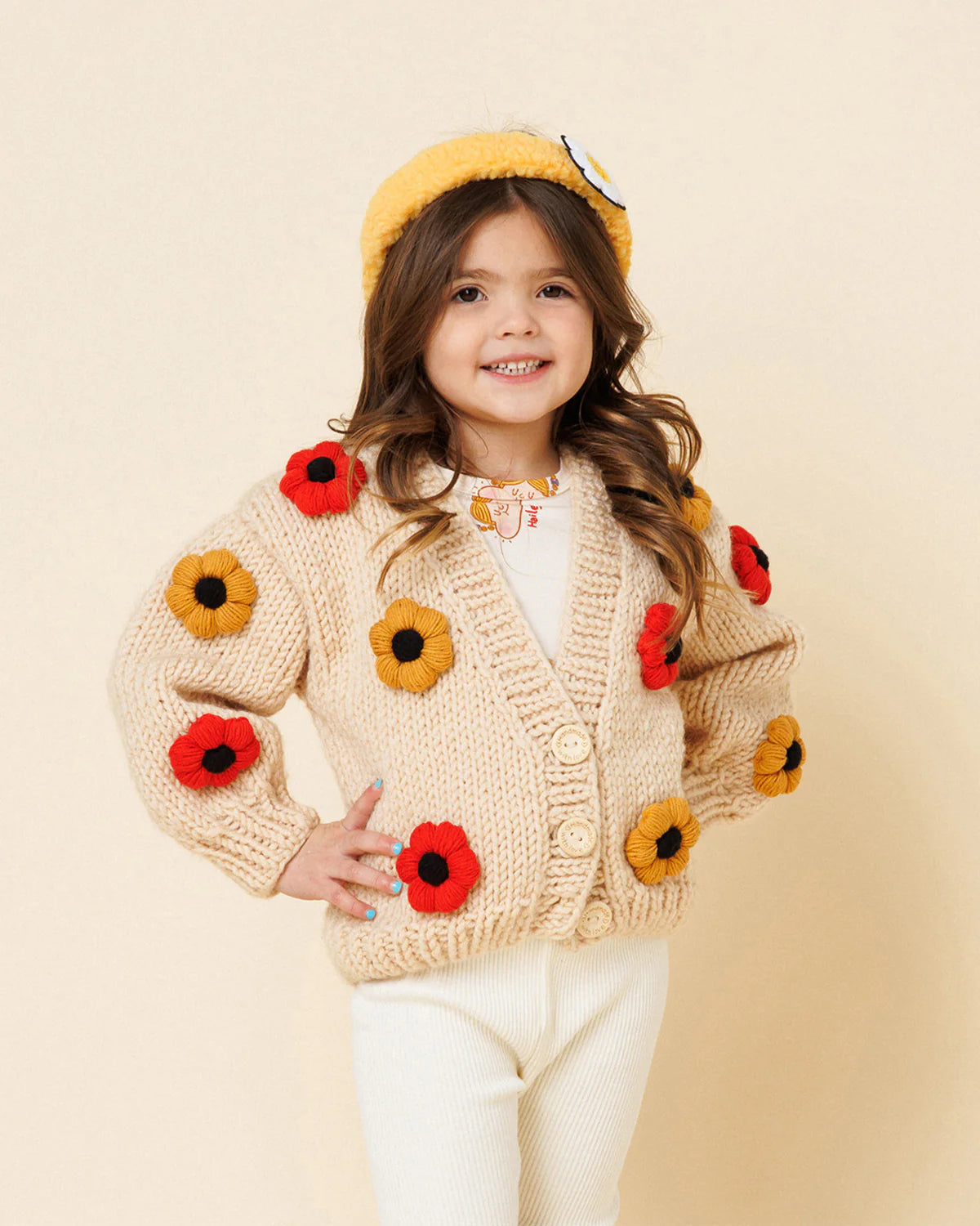 Flower Knitted Cardigan