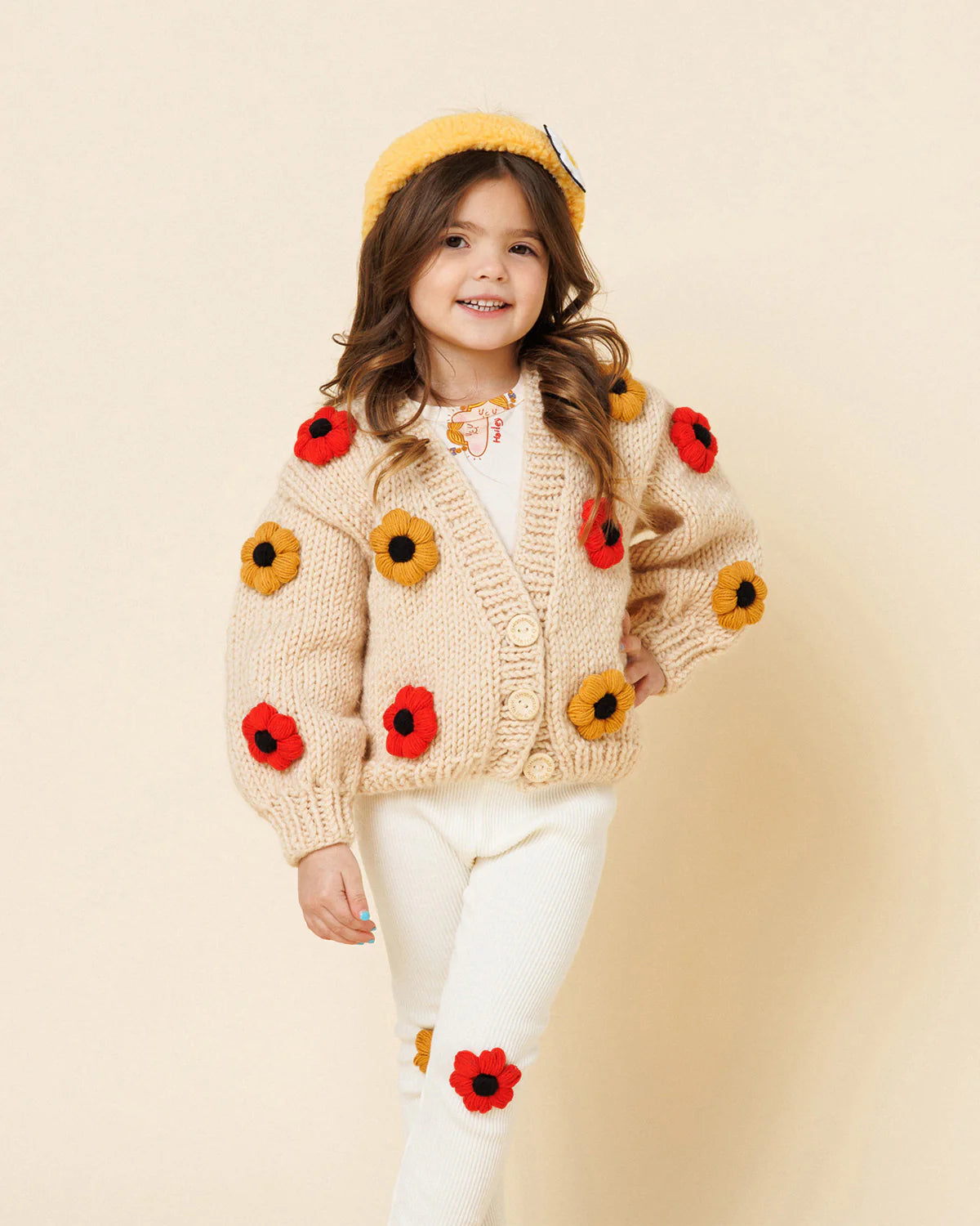 Flower Knitted Cardigan