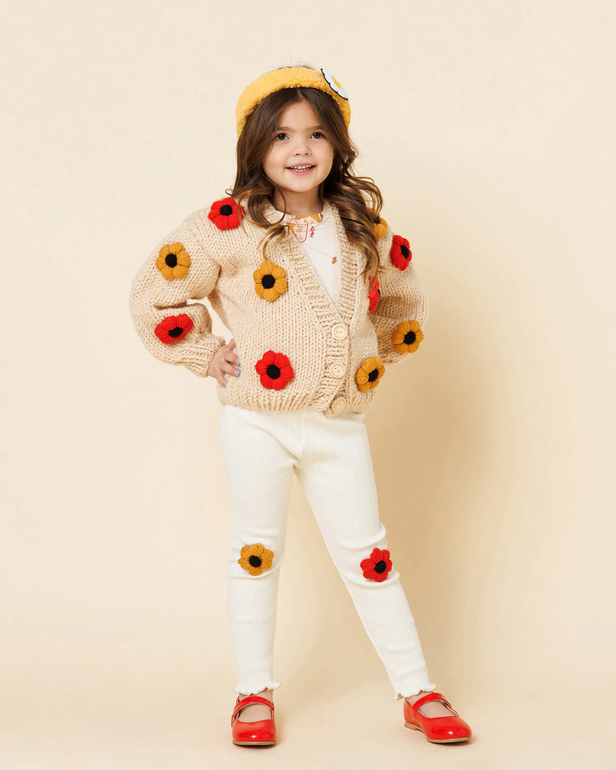 Flower Knitted Cardigan