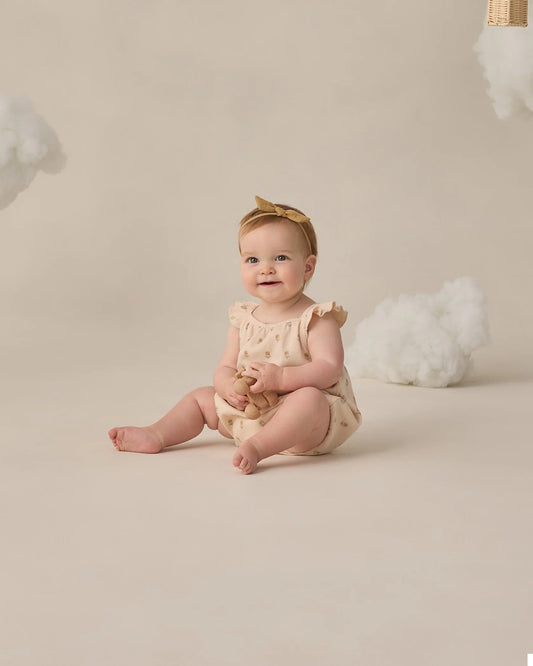 Ribbed Ruffle Romper
