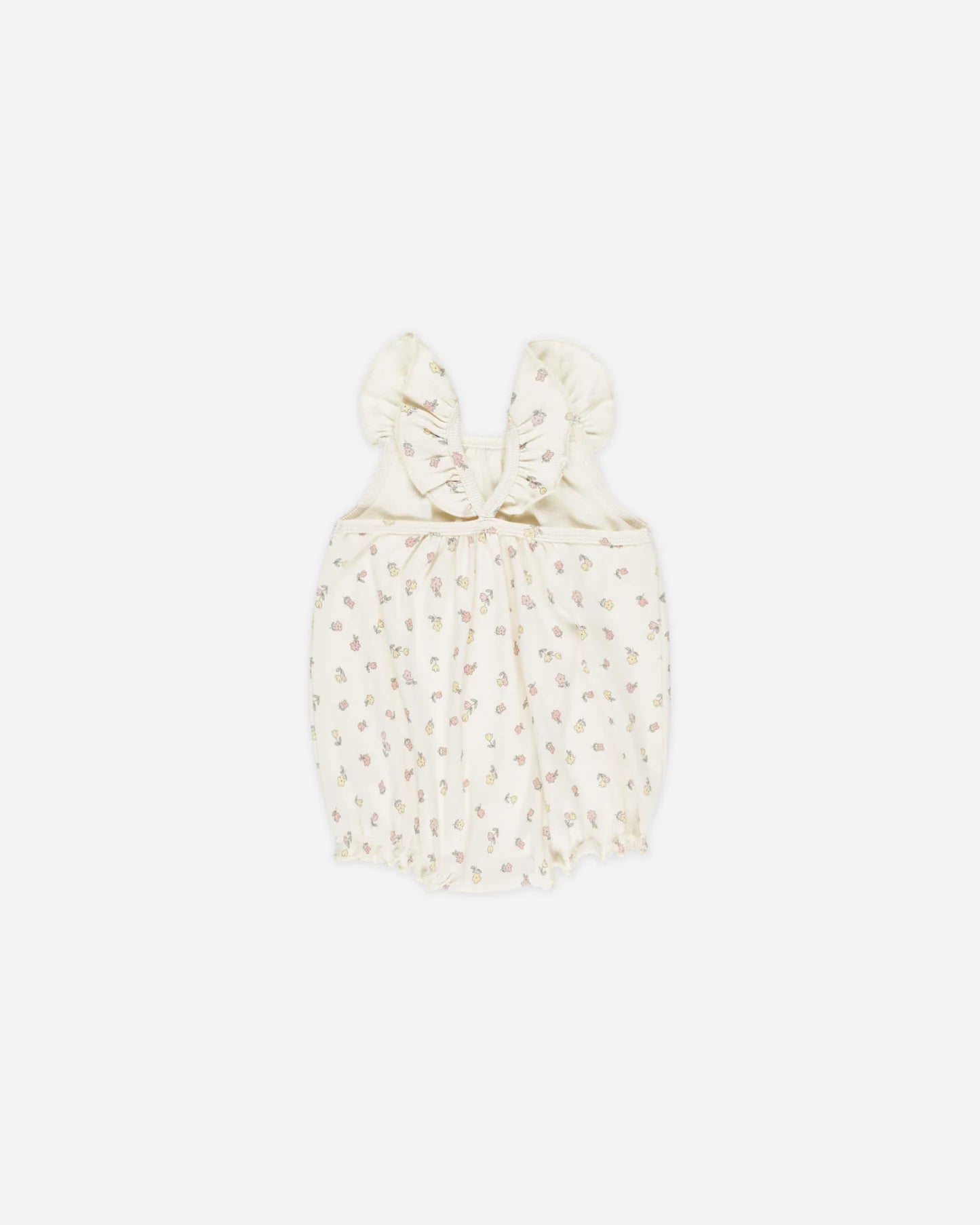 Ribbed Ruffle Romper