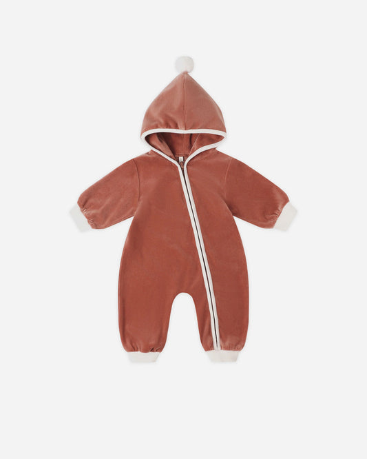 Velour Zip Jumpsuit