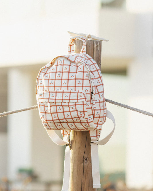 Mini Backpack - Cherry Check