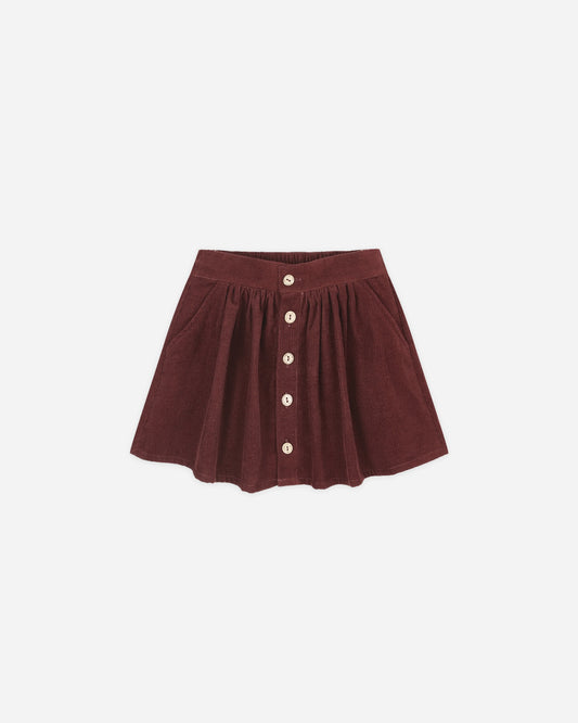 Button Front Mini Skirt