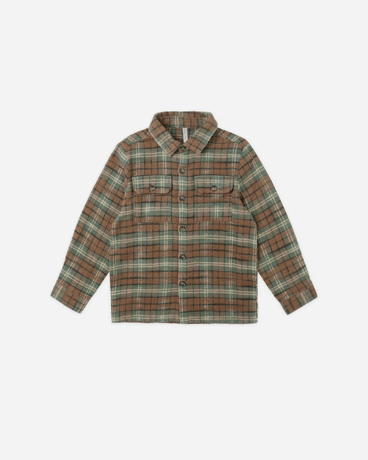 Pocketed Flannel Shirt