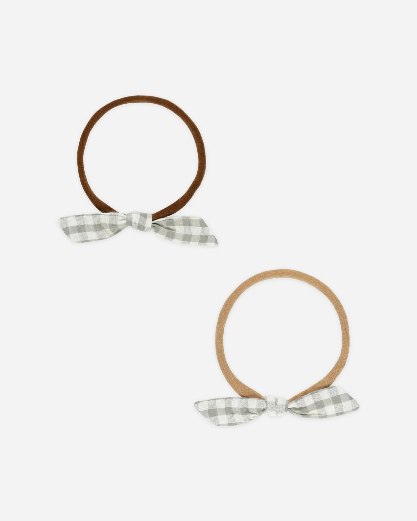 Little Knot Headband - Eucalyptus Gingham