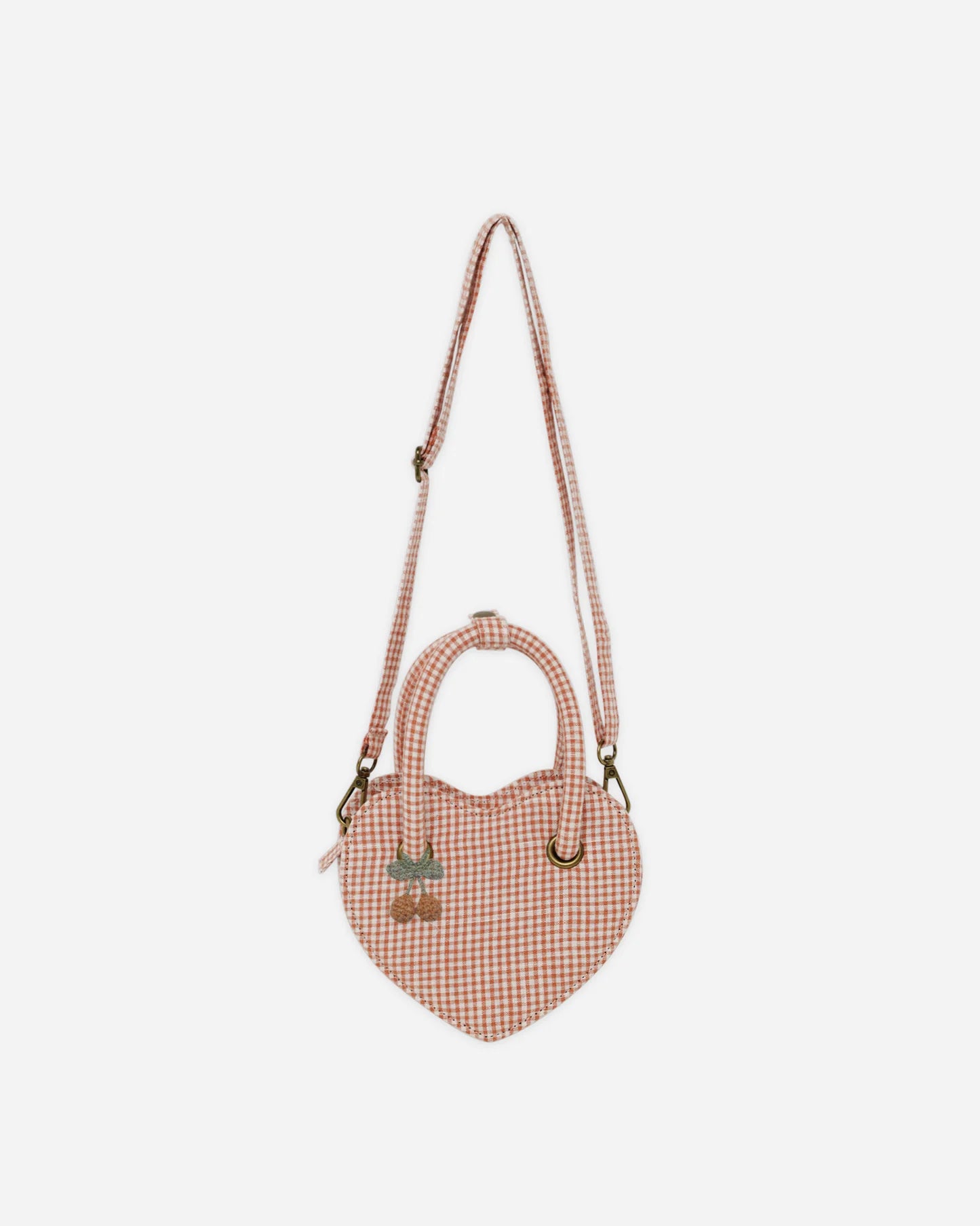 Heart Purse - Poppy Gingham