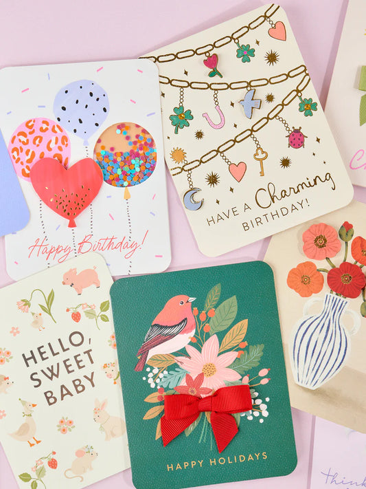 Charming Birthday Deluxe Greeting Card