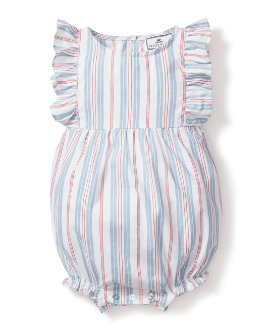 Baby's Twill Ruffled Romper