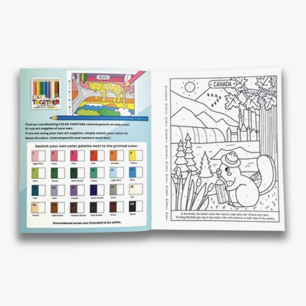 Color By Numbers Coloring Book - Wonderful World
