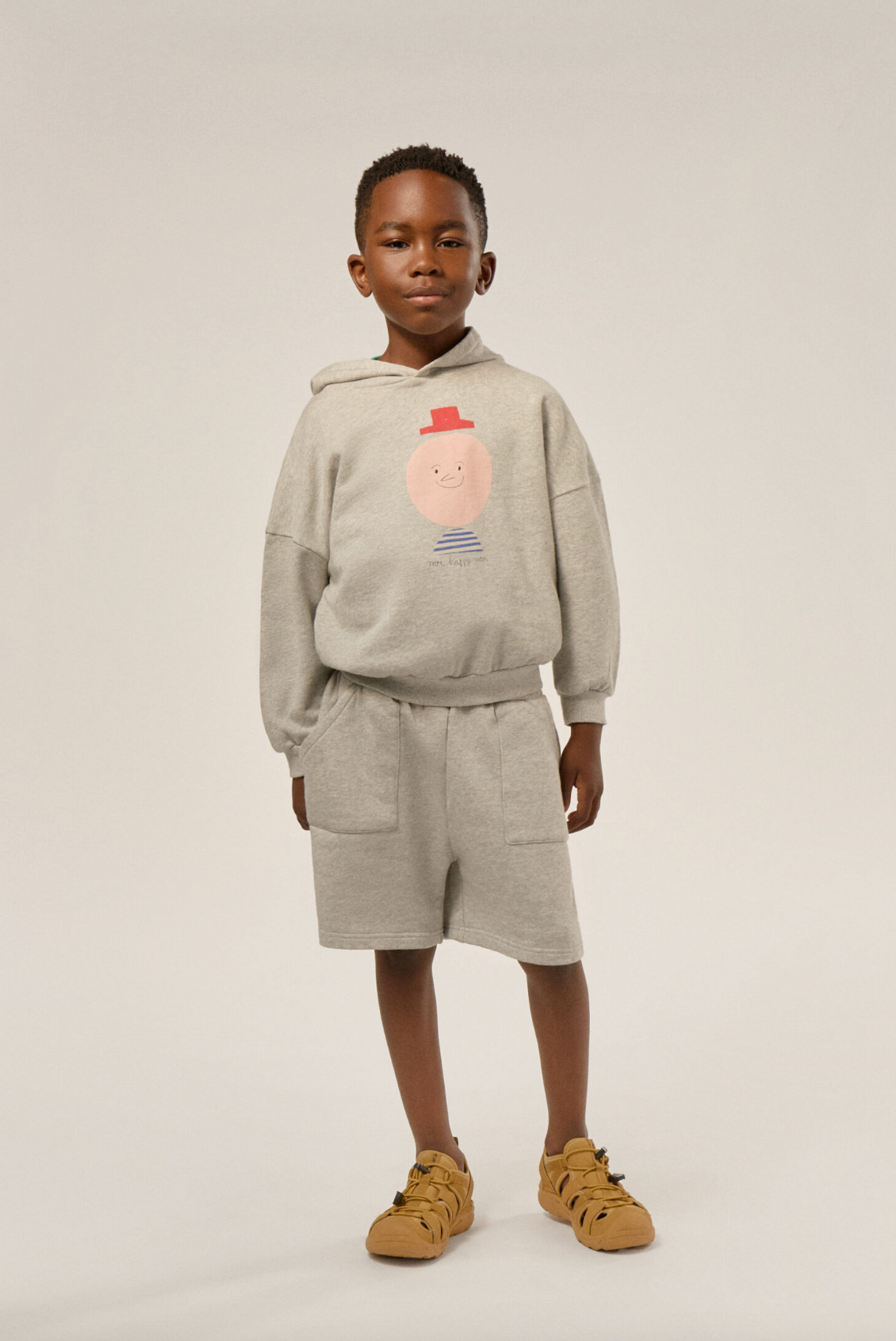 Grey Kids Shorts