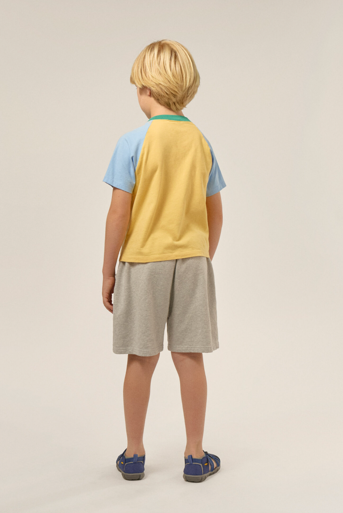 Colorblock Yellow Kids T-Shirt