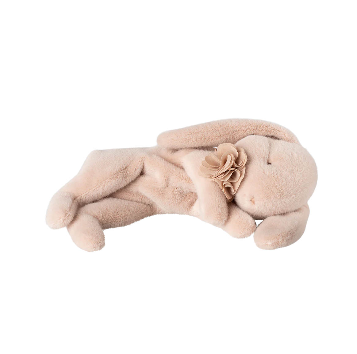 Sleeping bunny plush, Small - Powder
