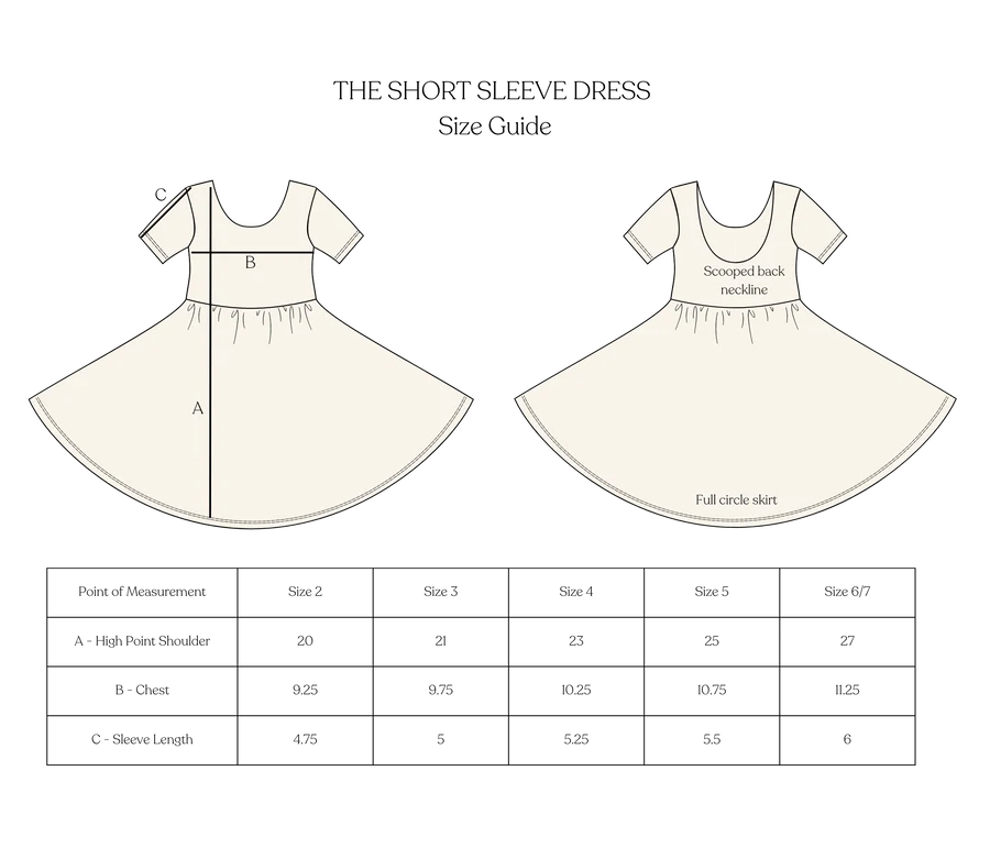 Short Sleeve Twirl Dress