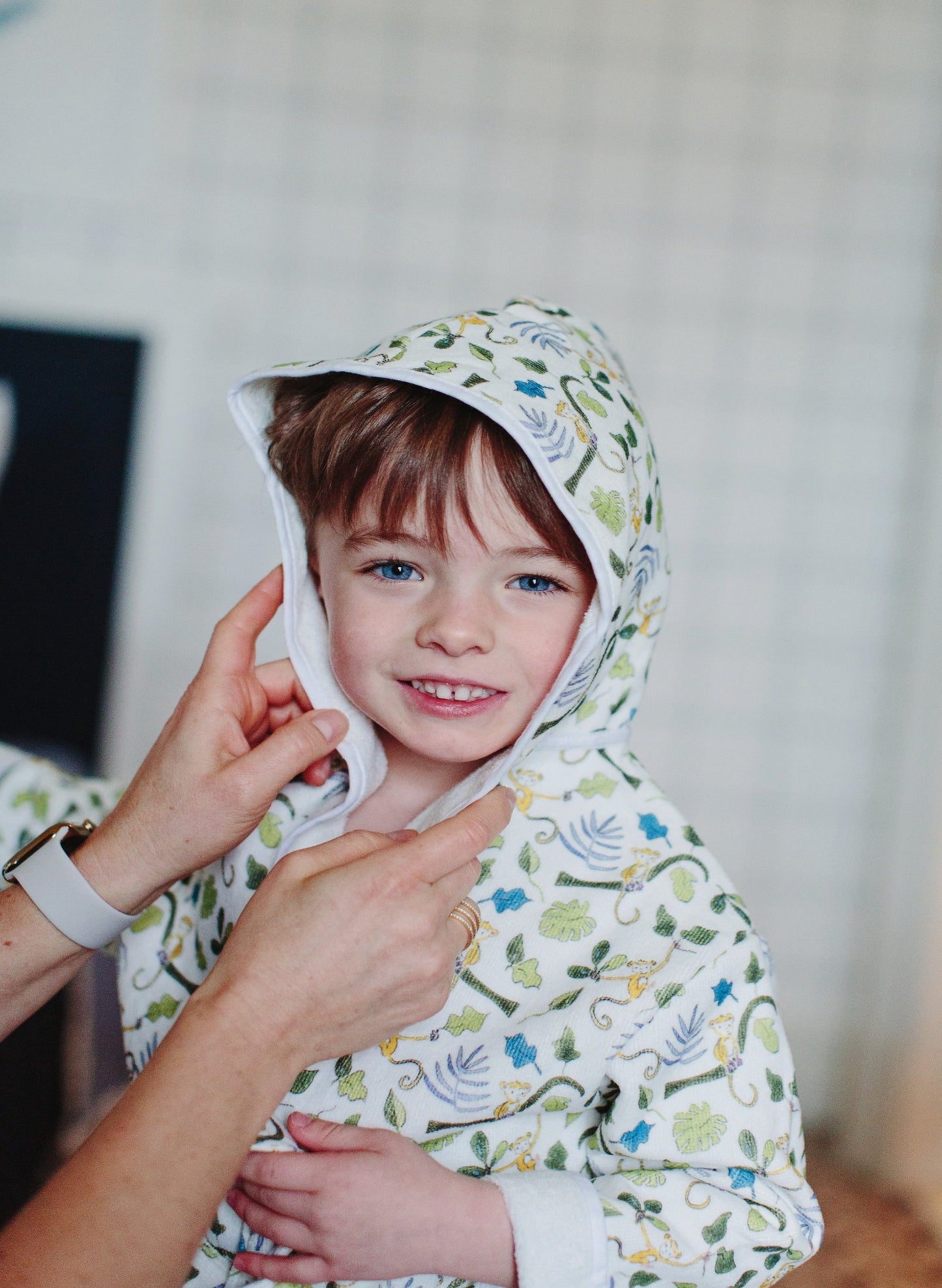 Happy Monkey Bath Robe Multi 3-4Y