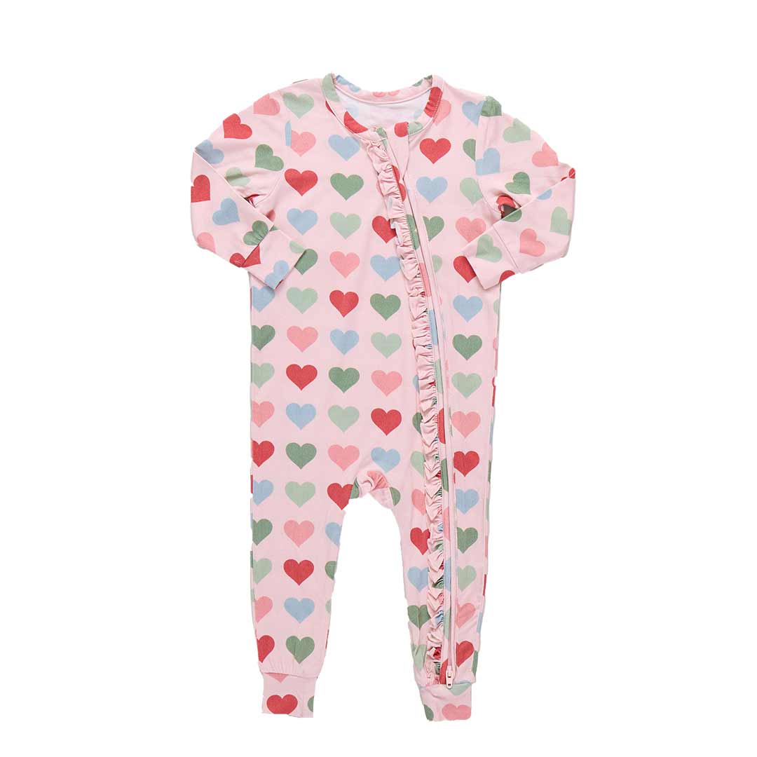 Baby Girls Ruffle Bamboo Romper