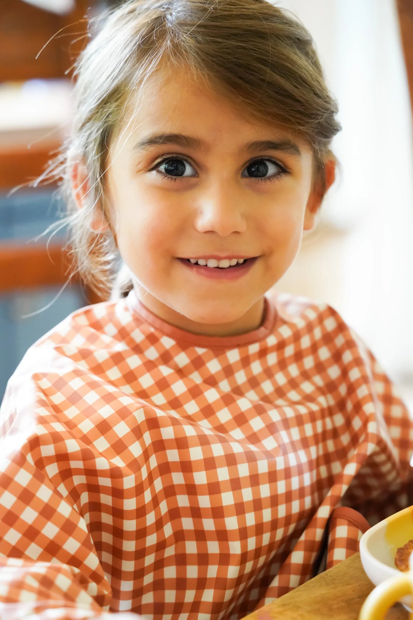 Smock Bib - Lille Cottage Club - Sienna Gingham