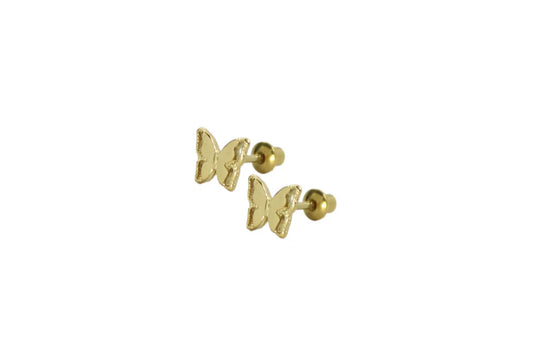 Butterfly Screw Back Earrings
